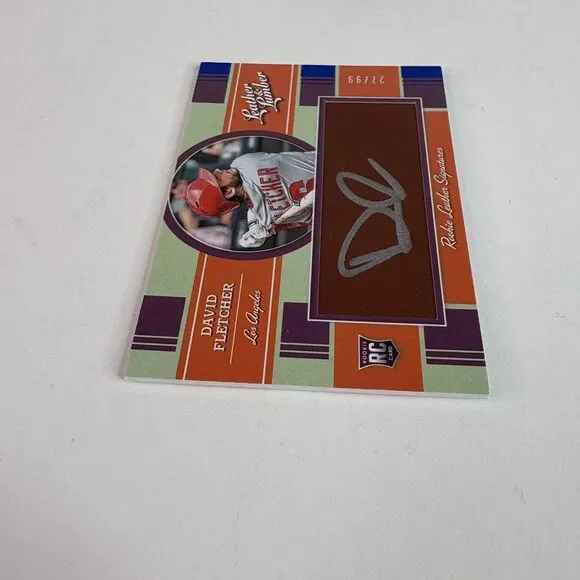 David Fletcher 2019 Leather and Lumber RC Leather Signatures #131 Auto /99 LA - Picture 4 of 4